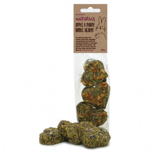 Rosewood Apple & Pansy Nibble Hearts